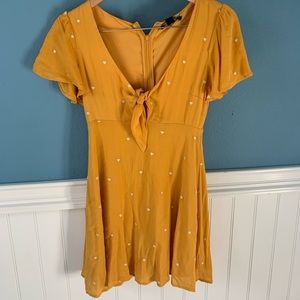 Embroidered heart dress